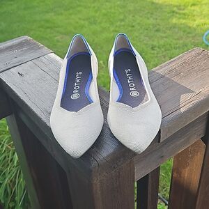 ROTHY'S THE POINT Slip on Ballet Flats Pointed Toe Washable Comfort Shoe SZ: W10